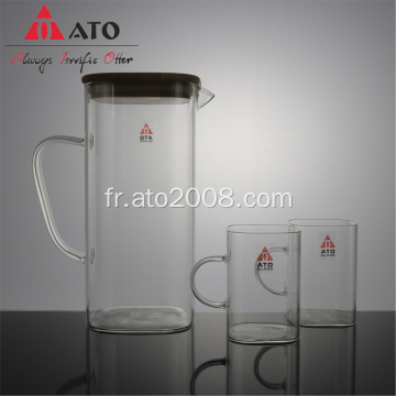 Ato borosilicate en verre d&#39;eau pichet en verre carafe